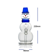 8,5-Zoll-Glasbong in Schneemannform