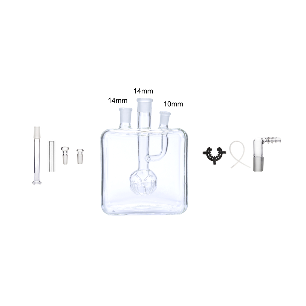 8-in-1 14 mm 18 mm quadratischer Kugelperkolator Wasserpfeife Bong Mega V2 Cube Kit