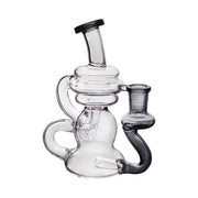 5,5“ 14mm Mini Wasserbong Pfeife Bär Recycler Dab Rig mit Schale