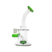 6,5-Zoll-Duschkopf mit gebogenem Hals, Perkolator, Wasserpfeife, Glasbong, Dab-Banger-Set