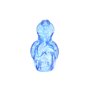 Farbige tragbare Cobra-Ölbrenner-Wasserpfeife mit Bubbler aus Glas in Totenkopfform