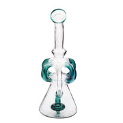 9,45“ 14mm weibliche Glas Wasserpfeife Recycler Bong Dab Rig mit Perc Arms Bowl