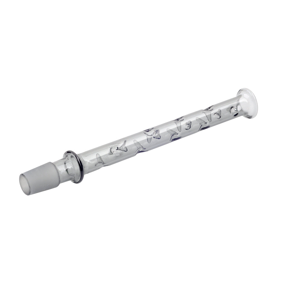 3D Kühlung Dimpled Long Glass Stem Mundstück 14mm 18mm männlich für Wasserpfeife Bong Zubehör