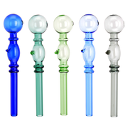 2PCS Dual Ball Bubbler Form Glas Öl-Brenner-Pfeife