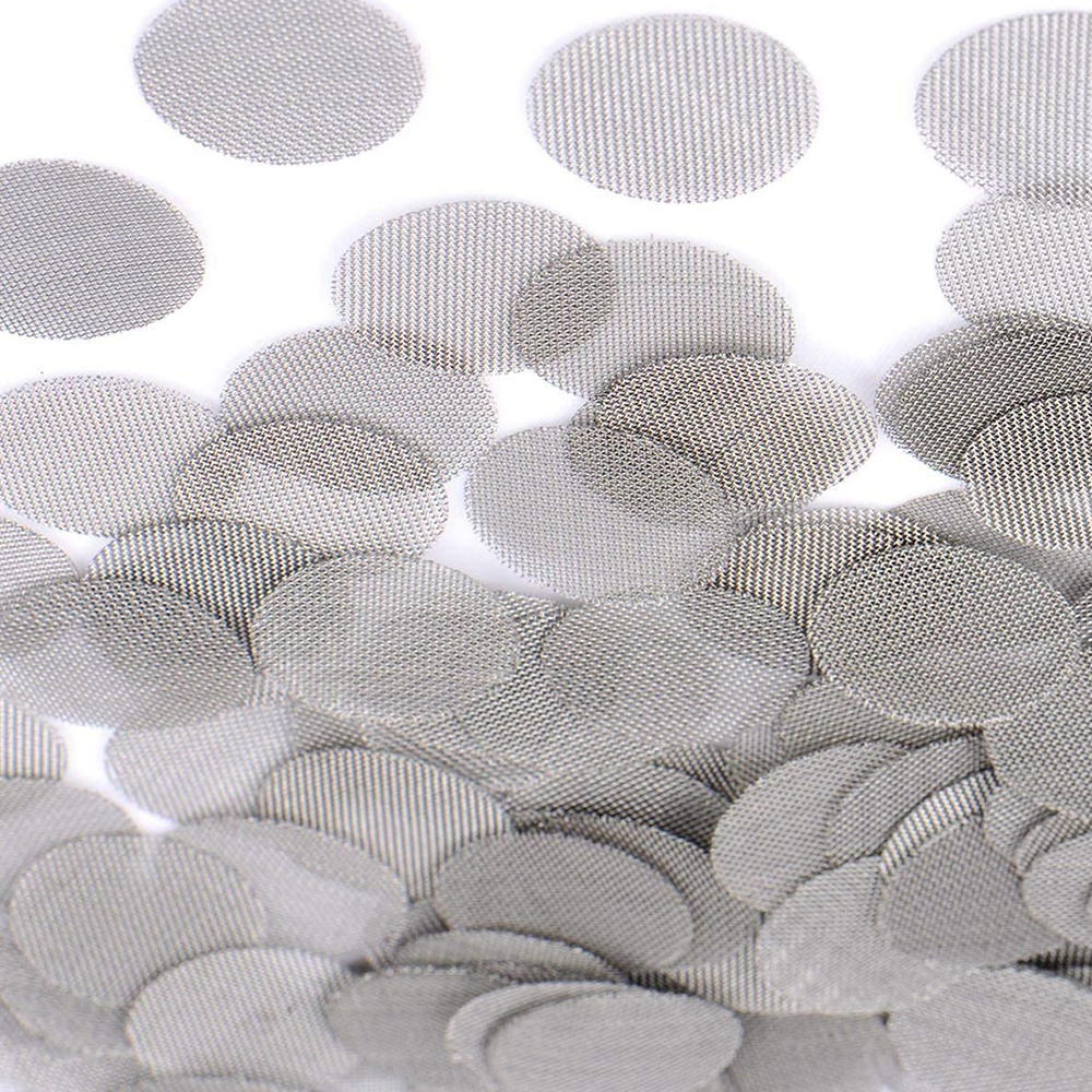 50PCS SS Ersatzsiebe für Rauchpfeifen Tabakpfeifen 9.5/10/12.7/15/15.88/18/19/20/25.4mm