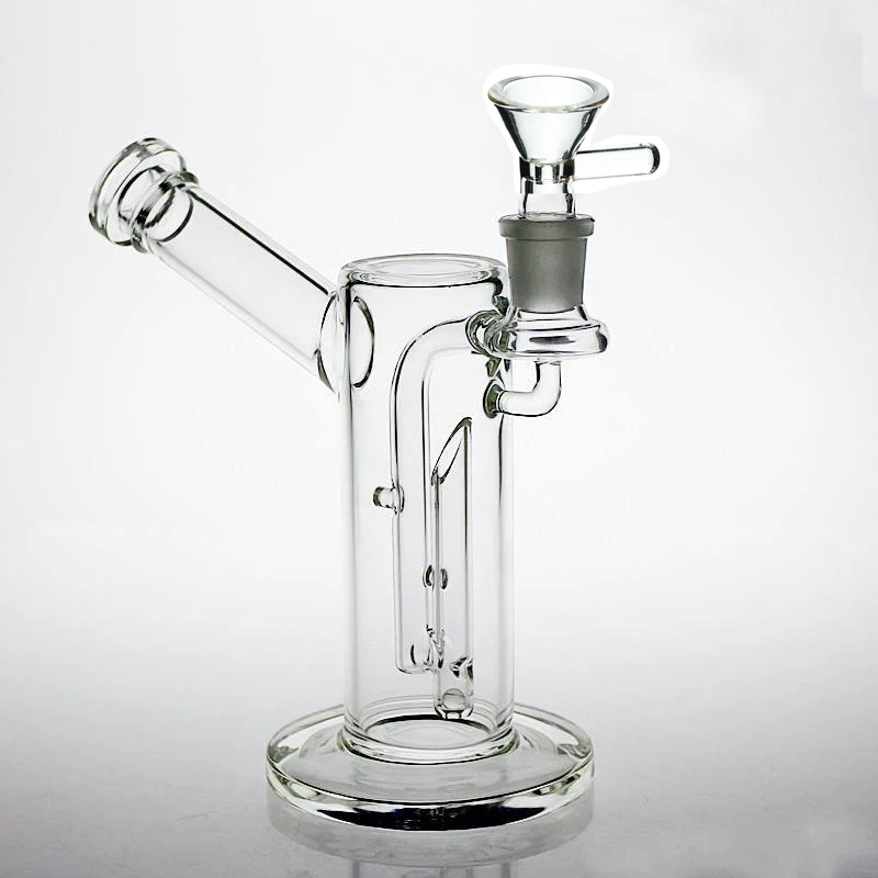 8,5 Zoll 18mm Diffusion Pumpe Wasserpfeife Recycler Bong Bubbler mit eingebautem Wulst