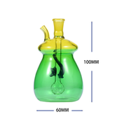 Farbiges 4-Zoll-Glasrohr-Set mit fettem Kürbis-Bubbler-förmigem Ölbrenner