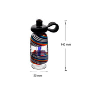Flaschenförmiger, maßgefertigter Ersatz-Bubbler-Aufsatz aus Glas für Focus Carta 1 und 2