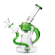 7,48“ 14mm gebogener Hals Duschkopf Perc Glas Wasserpfeife Bong Dab Rig