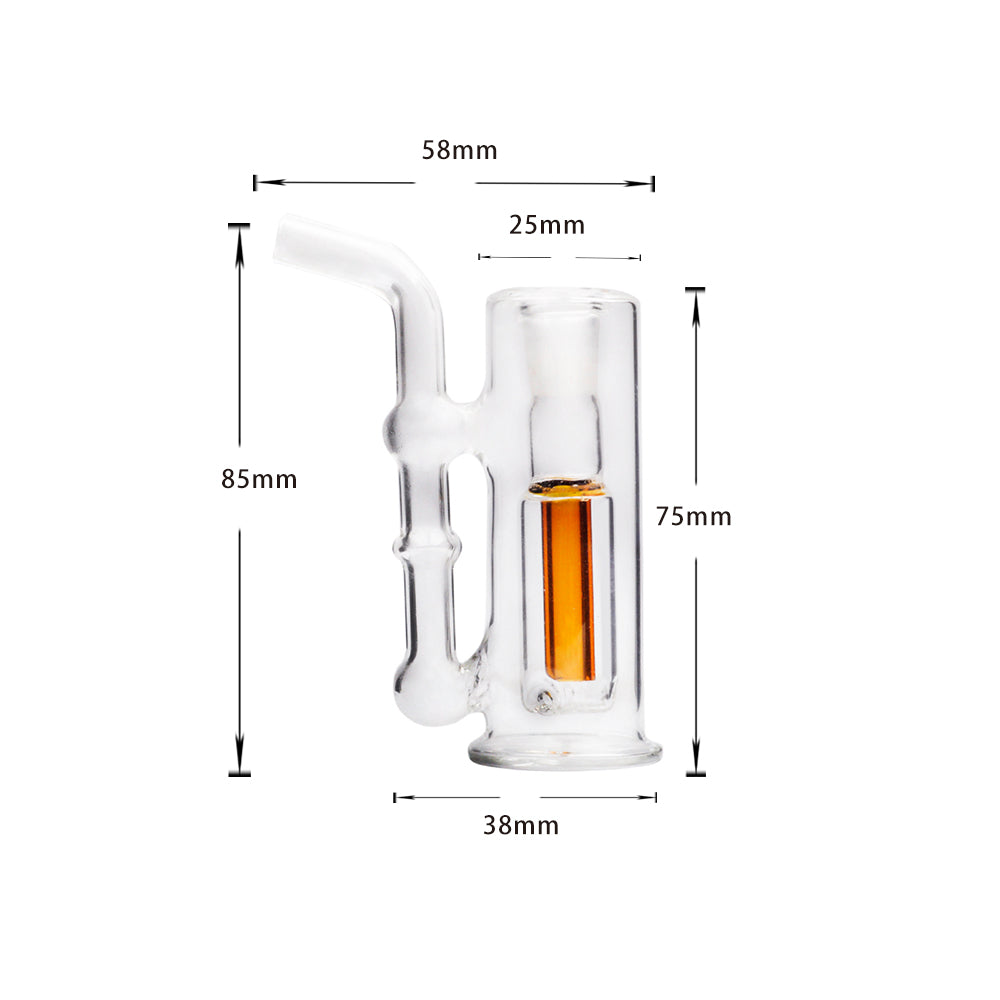 Dynavap Mini tragbare 10mm Bubbler Glas Wasserpfeife Bong