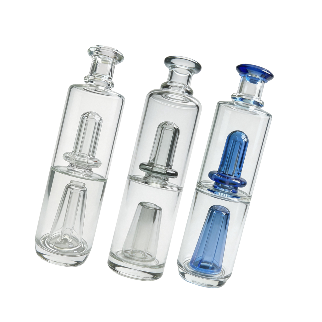 Glas-Bubbler-Wasserpfeife mit doppeltem Perkolator für Puffco Peak Pro