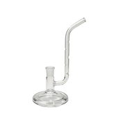 Glasrohr mit Noppen, Version 14 mm, 18 mm, weiblicher Anschluss, Sherlock-Standfuß