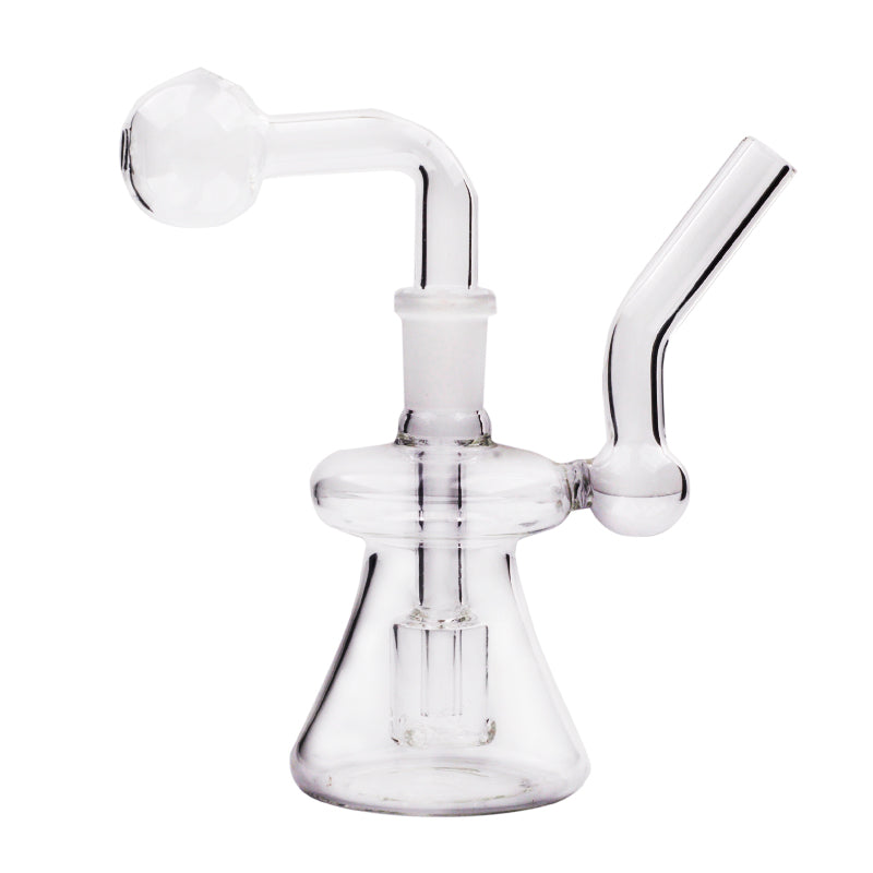 14mm gebogene Kürbis Form Hals Glas Öl Brenner Wasserpfeife Bong mit Perkolator