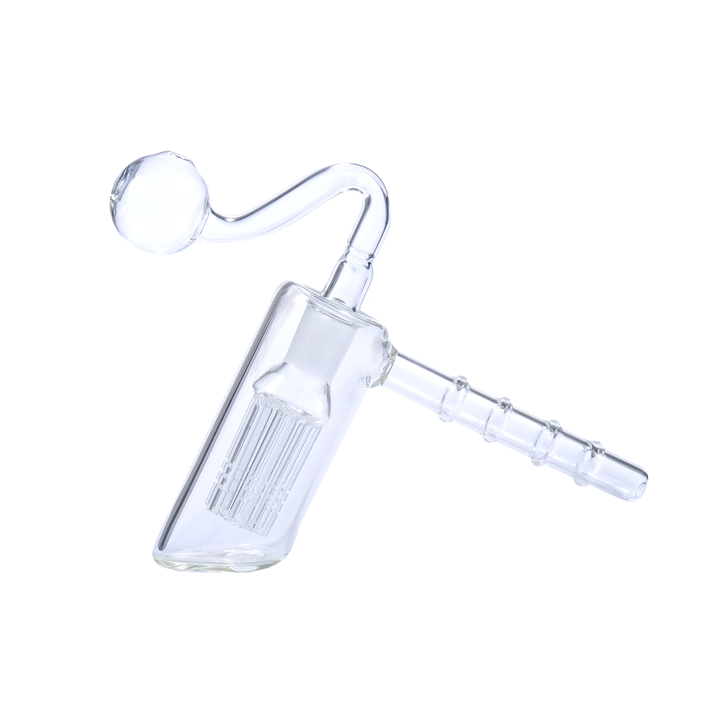 Hammerförmige Ölbrenner-Glaspfeife mit Wasserbong und Baumperkolator