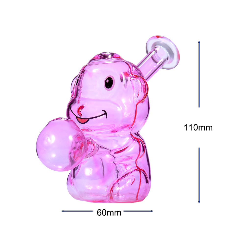 Hübsche Glas-Ölbrenner-Wasserpfeife in Hundeform