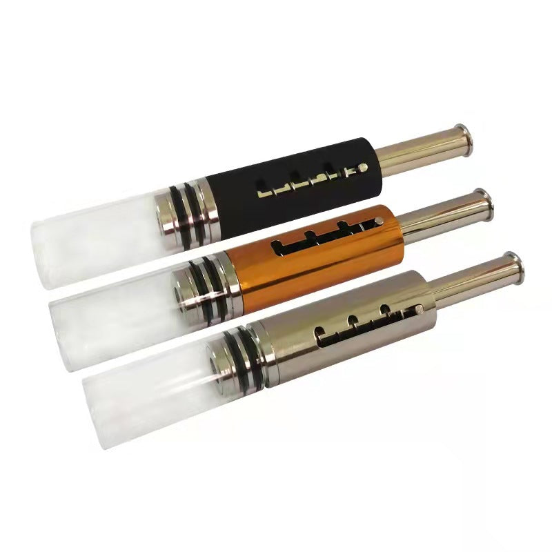Huifre EDG Piston Retractable Glas Rauchen trocken Kraut Pfeife