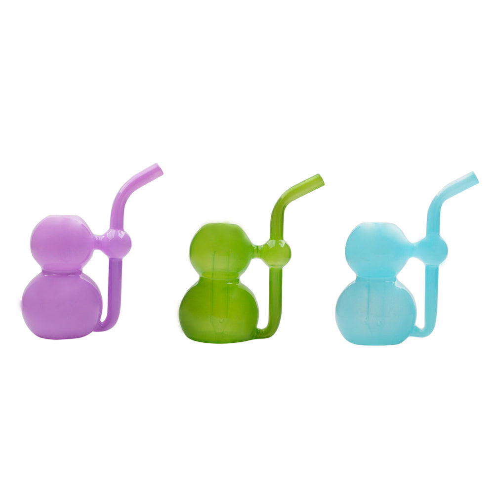 Jade Farbe Kürbis Form 10mm Weiblich Wasserpfeife Glas Bong Öl Brenner