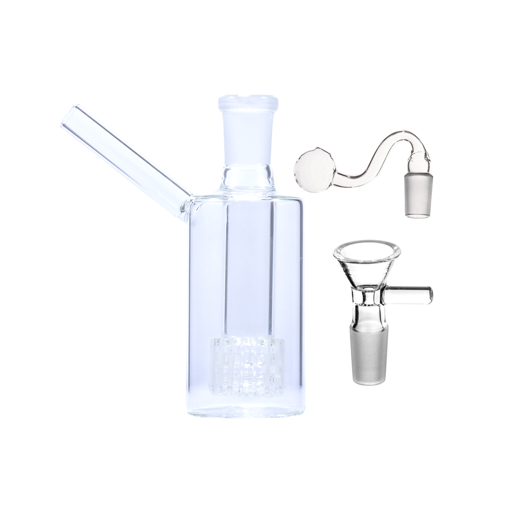 Klassisches Matrix-Perkolator-Ölbrenner-Glas-Bubbler-Wasserpfeifen-Set