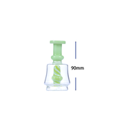 Konisch geformte Wasserpfeife mit Fettkammer und Glasblasenfilter für Focus V Carta 1 2