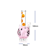 14 mm Piggy Money Wasserpfeife Glasbong