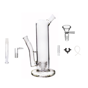 6 in 1 14mm 9 Zoll Matrix Percolator Perc Glas Wasser PIPE Bong Rig Kit