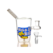 Milch und Kekse Cup Flasche Wasserpfeife Glas Bong Bubbler
