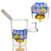 Milch und Kekse Cup Flasche Wasserpfeife Glas Bong Bubbler