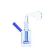 Tragbare 14-mm-Ölbrenner-Wasserpfeife aus Glas mit Matrix-Perc