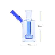 Tragbare 14-mm-Ölbrenner-Wasserpfeife aus Glas mit Matrix-Perc