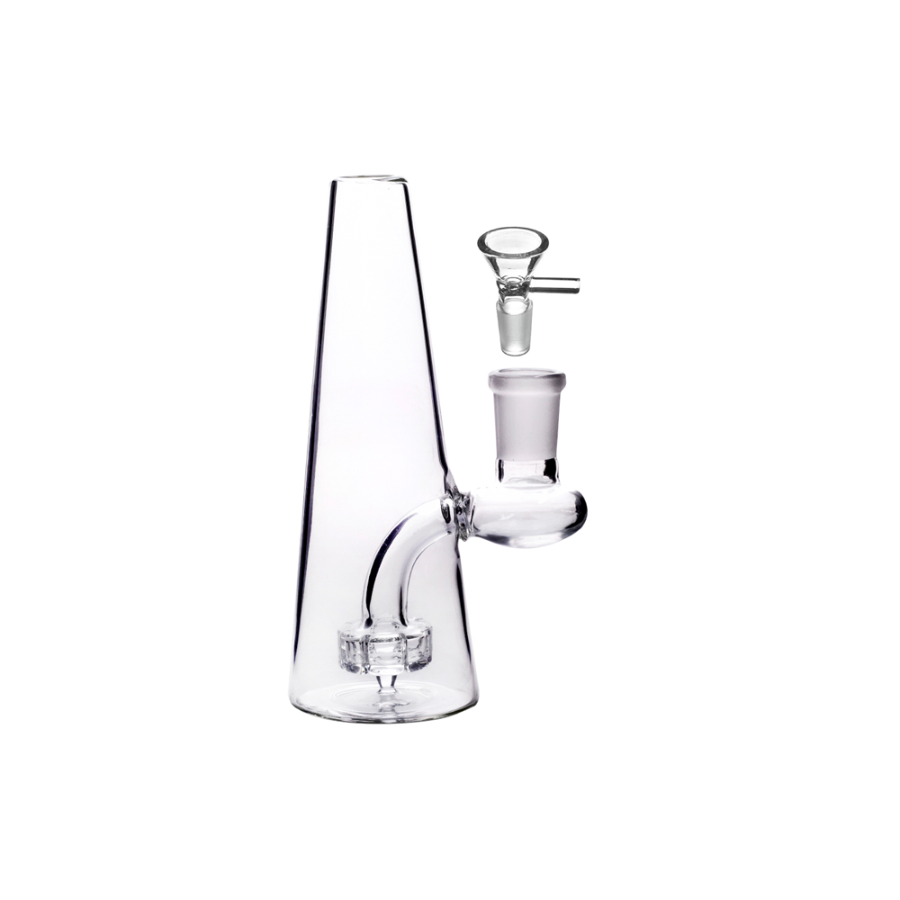 Tragbare 14mm Matrix Perc Cone Bong Glas Wasserpfeife mit Blumenschale