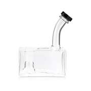 Tragbare quadratische Form Wasserbong Pfeife Glas mit Bong Bowl Block Quarz Banger