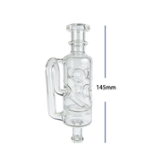 Puffco Pivot Swiss Glass Bubbler Wasserpfeife mit Recycler-Perc