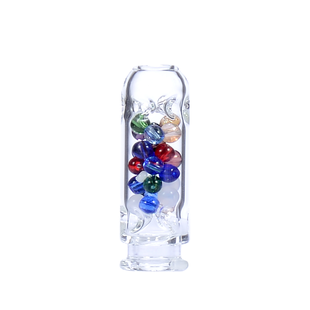 Perlenbesetztes Glas-Kühlmundstück für Puffco Pivot