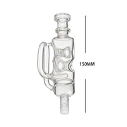 Swiss Perc Recycler Glas-Bubbler-Wasserpfeife für Arizer Solo 2, Solo 3, Air 2, Air SE