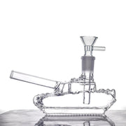 14 mm Tankförmige Glaswasserpfeife mit Kopf