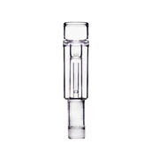 Tinymight 2 1 Mini Bubbler Glas gerade gebogene Mundstück Wasserpfeife Stück Attachment