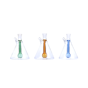 Tragbare 10-mm-Wasserpfeife mit Kugelperlator und Becherform aus Glas