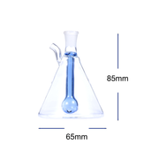 Tragbare 10-mm-Wasserpfeife mit Kugelperlator und Becherform aus Glas