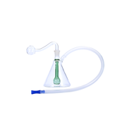 Tragbare 10-mm-Wasserpfeife mit Kugelperlator und Becherform aus Glas