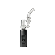 Wasserpfeife mit gebogenem Mundstück und Glasblasenfilter für Arizer Solo 3, Solo 2, Max Air 2 und SE