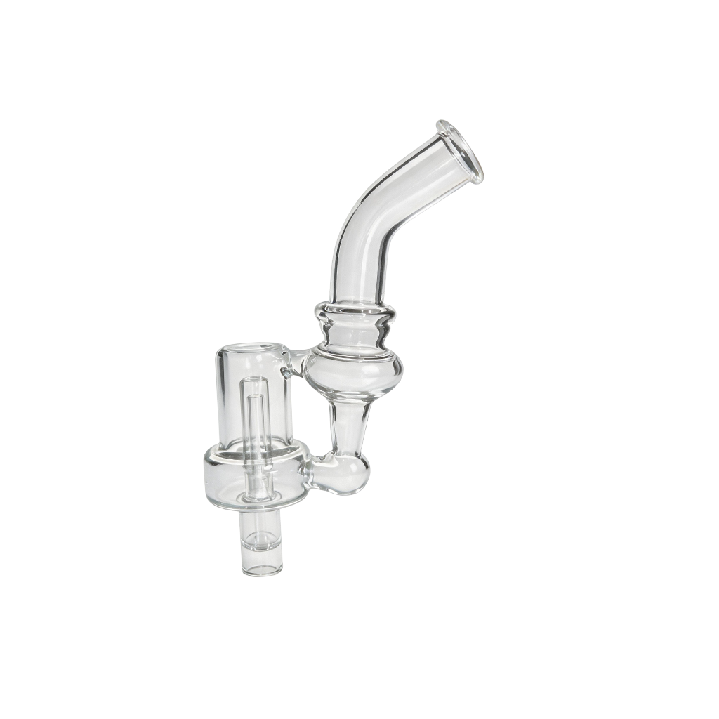 Wasserpfeife mit gebogenem Mundstück und Glasblasenfilter für Arizer Solo 3, Solo 2, Max Air 2 und SE