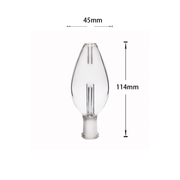 14mm Female Bulb Bubbler Glas mit 14mm Glas Wasserpfeife Adapter Tool Kit für Arizer Solo 3 solo 2 Air 2 Air Max
