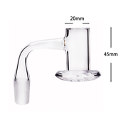 14mm männlich Blender Basis Quarz Banger 90 Grad OD 20mm