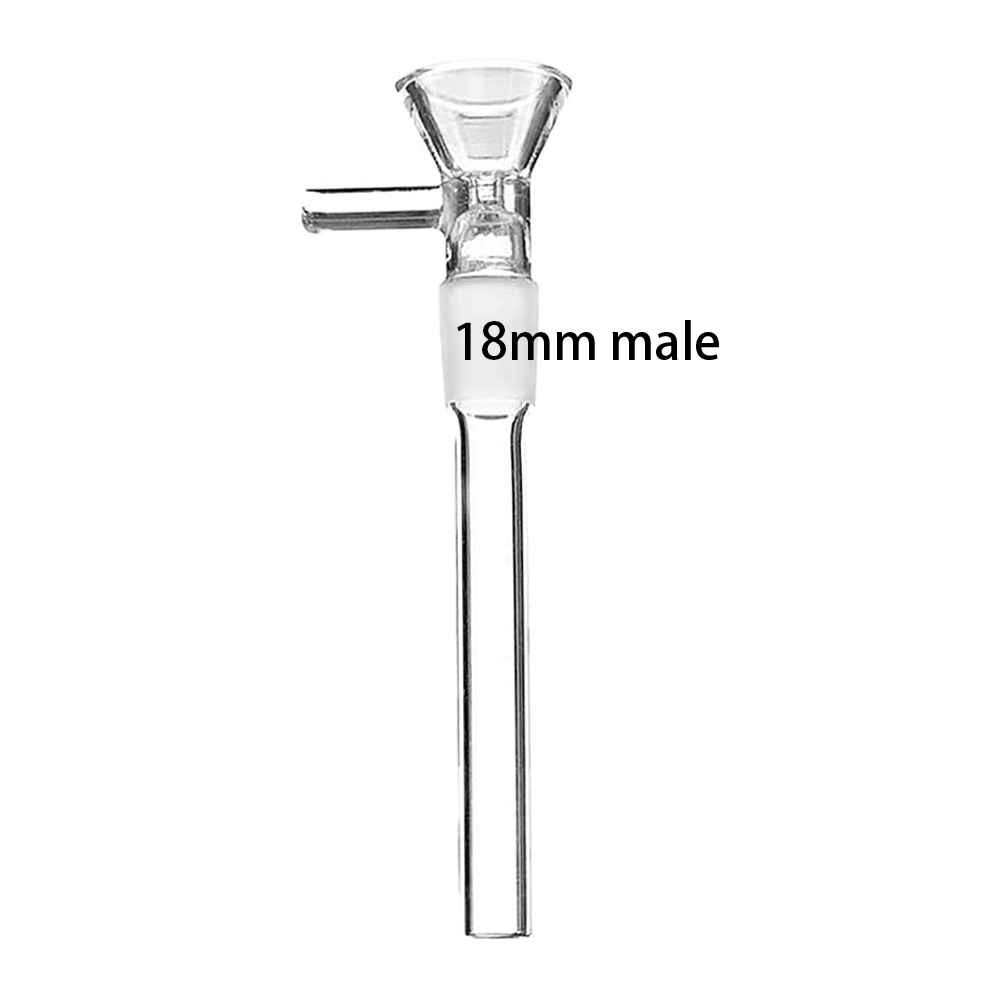 2/2.5/3/3.5/4/5/6 Zoll 18mm Male Glas Downstem mit Bowl Adapter Wasserpfeife Bong Zubehör