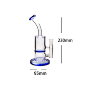 9 Zoll 14mm Duschkopf Glas Bubbler Wasserpfeife Bong Honigwabe Perc
