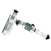Freeze Glas Bubbler Handpfeife mit Glycerin Kammer 6-Baum Arm percolator Glaspfeife