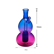 10mm lila weiblich Glas Öl Brenner Rohr Wasserpfeife Bong