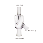 14mm Male Female Pass Through Dry Ash Catcher Glasadapter mit Stopfen