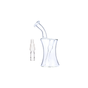 Tragbare Isthmus-Bubbler-Glaswasserpfeife mit 10 mm, 14 mm und 18 mm WPA-Adapter für Arizer Solo 3, 2 Air Max SE