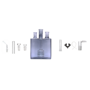 Farbige 100mm Quadrat 9 in 1 Wasserpfeife Glas Matrix Perc Bong Bubbler Kit